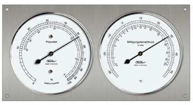 Igrometro Analogico Termoigrometro Di Precisione - 25 Cm, Bianco, Per Monitorare Temperatura E Umidità In Casa, Ufficio, Serra