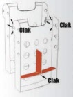 Opzionale: Set da 3 divisori per vaschette Stacker.